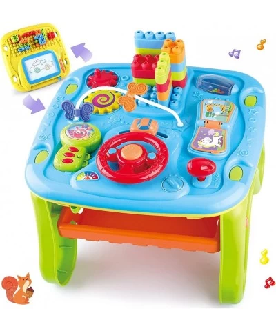 NA Baby Activity Table&Learing Table 7-in-1 Multi Kids Activity Table Set Early Education Toy Musical Table&Block Table Toys ...