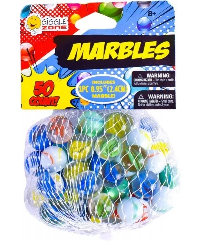 50 Piece Marbles - Colorful Glass Marble for Kids Games | 49 Players and 1 Shooter $13.33 Dice & Marble Games