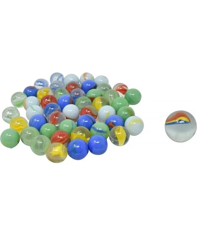 50 Piece Marbles - Colorful Glass Marble for Kids Games | 49 Players and 1 Shooter $13.33 Dice & Marble Games