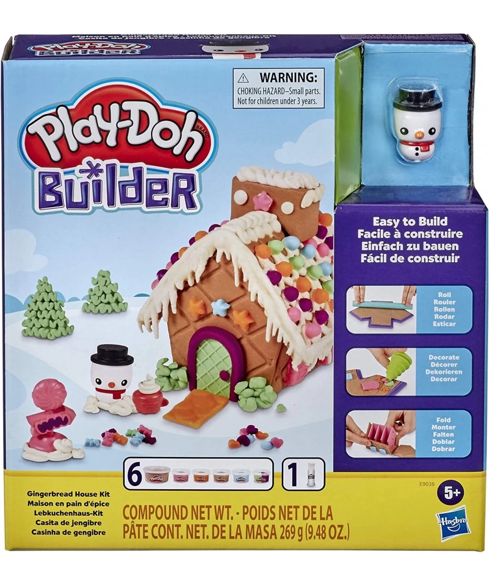 Builder Gingerbread House Toy Building Kit for Kids 5 Years and Up with 6 Non-Toxic Colors - Easy to Build DIY Craft Set (Ama...