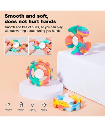 Pop Sucker Toys Set 4pcs 2 in 1 Fidget Toy High Speed and Throwing Game Decompression Toys Sucker Dart Sucktion Toys for Kids...