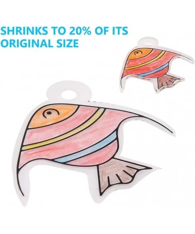 Heat Shrink Plastic Sheet Kit 166 Pcs Shrink Art Kit Include 10Pcs Shrink Film Paper and 8 Pcs Shrinky Art Paper with Pattern...