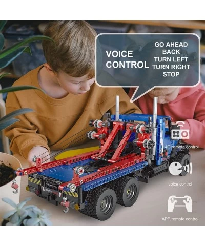 Remote Control Heavy Duty Tow Truck Building Kit for Boys Age 8+ 1064 Pieces R/C & App Control Truck Building Blocks Technolo...