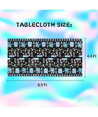 90s Plastic Tablecloth 3 Pack Back to The 90s Theme Birthday Party Decorations Retro Rectangle Square Table Cloth Waterproof ...