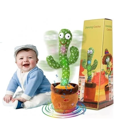 【Children's Songs Cactus Toy】 Singing Dancing Talking Cactus Toy Repeating What You Said Baby Cactus Toy Sing 10 Songs+Adjust...