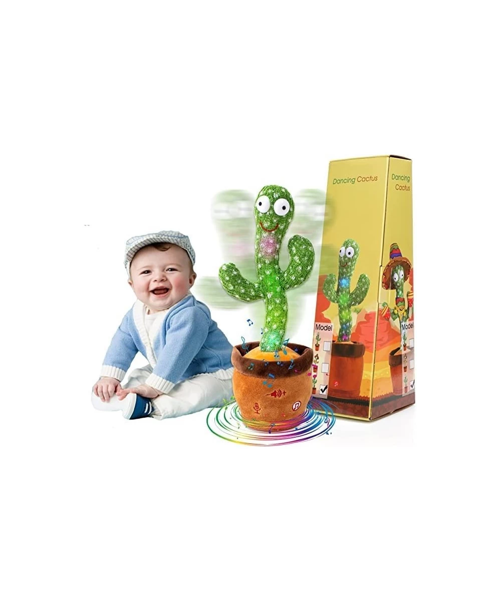 【Children's Songs Cactus Toy】 Singing Dancing Talking Cactus Toy Repeating What You Said Baby Cactus Toy Sing 10 Songs+Adjust...