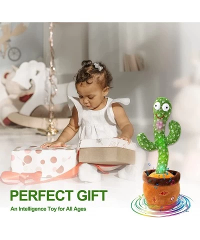 【Children's Songs Cactus Toy】 Singing Dancing Talking Cactus Toy Repeating What You Said Baby Cactus Toy Sing 10 Songs+Adjust...