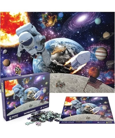 Space Puzzle for Adults - 1000 Piece Solar System Planet in Space Jigsaw Puzzles Galaxy Outer Space Astronaut Family Fun – Pr...