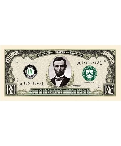 Pack of 50 Bills - Abraham (Honest Abe) Lincoln Million Dollar Bill $24.48 Gags & Practical Joke Toys