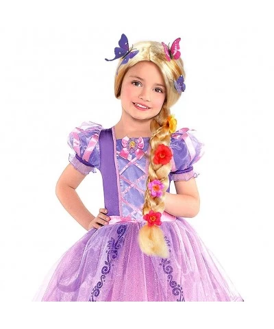 Princess Rapunzel Wig for Girls with Princess Tiara and Butterfly Pin Princess Rapunzel Dress up Accessories for Girls Kids $...