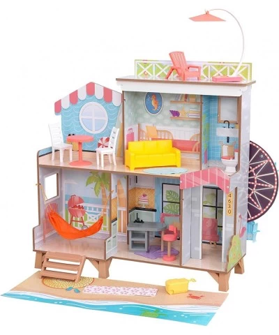 Ferris Wheel Fun Beach House Dollhouse Two-Sided with 19 Play Accessories and EZ Kraft Assembly? Gift for Ages 3+ $108.56 Dol...