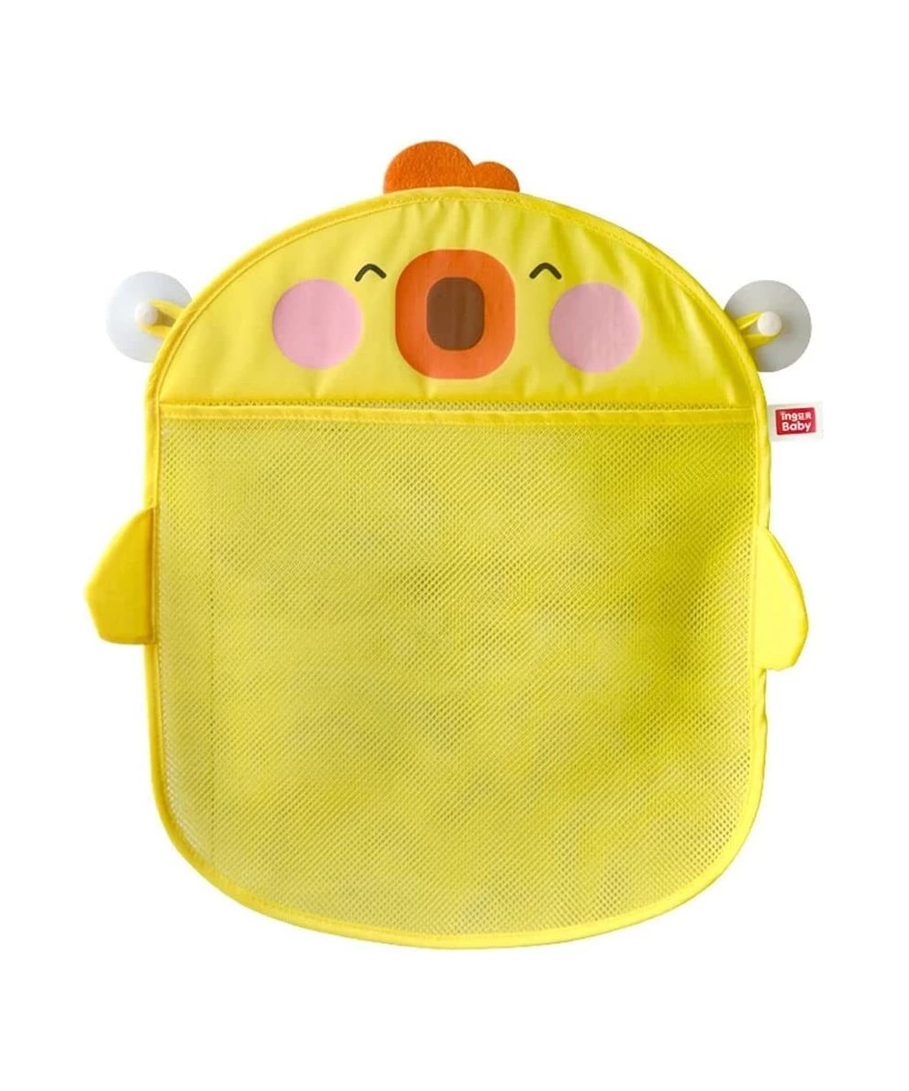 Bath Toy Storage Bag 1 pcs Cute Bath Toy Organizer with Suction Cups for Baby Kids Mesh Design Duck Pattern Bath Toy Holder(Y...