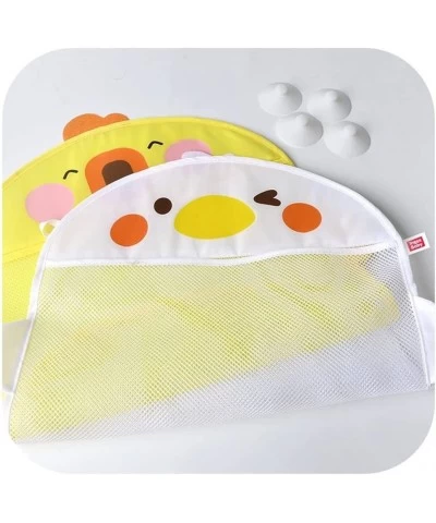 Bath Toy Storage Bag 1 pcs Cute Bath Toy Organizer with Suction Cups for Baby Kids Mesh Design Duck Pattern Bath Toy Holder(Y...