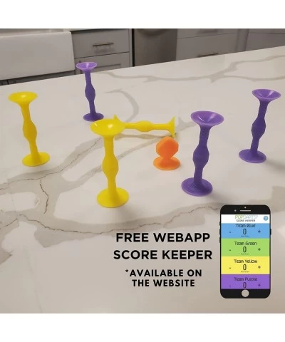 Original Game Set (Purple and Yellow) - Indoor Outdoor Suction Cup Throwing Game - Competition with a POP $58.73 Board Games