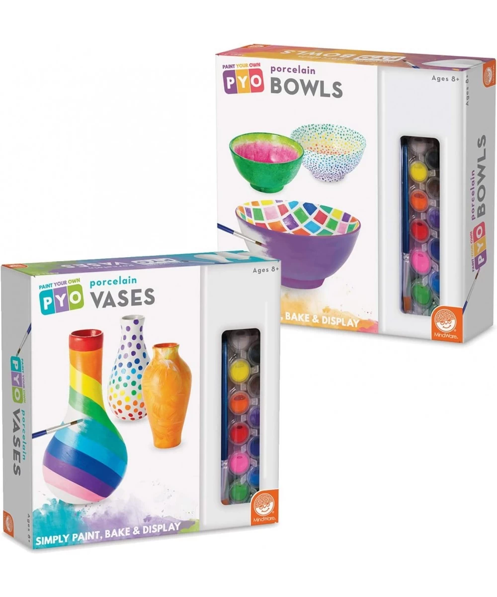 Paint Your Own Porcelain Bowls and Vases $83.44 Craft Kits