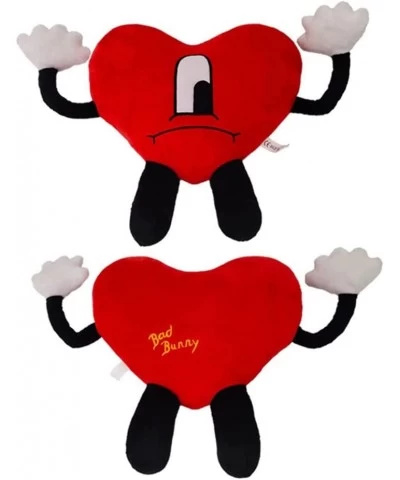 Un Verano Sin Ti Plush Red Heart Plushies Doll 18.8in Cute Stuffed Heart Shape Plush Toy Gifts for Fans $40.16 Plush Figure Toys