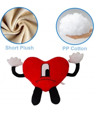 Un Verano Sin Ti Plush Red Heart Plushies Doll 18.8in Cute Stuffed Heart Shape Plush Toy Gifts for Fans $40.16 Plush Figure Toys