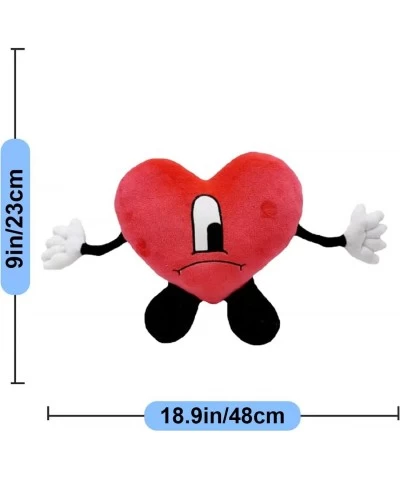 Un Verano Sin Ti Plush Red Heart Plushies Doll 18.8in Cute Stuffed Heart Shape Plush Toy Gifts for Fans $40.16 Plush Figure Toys