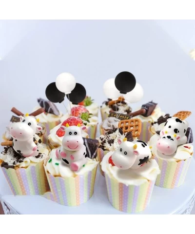 16 PCS Cow Cake Topper Cute Cow Animals Miniature Figurines for Baby Shower Party Kids Birthday Party Decorations $20.71 Kids...