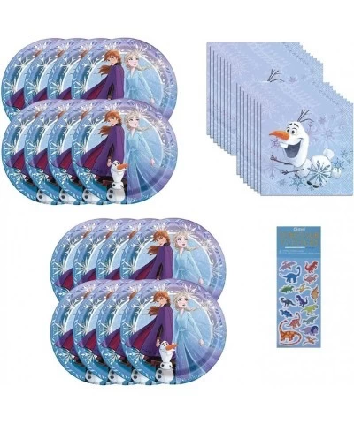 Frozen Princess Elsa Anna Party Supplies Bundle Pack includes 16 Dessert Plates 16 Napkins $25.46 Kids' Party Tableware