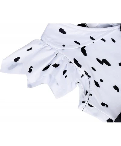 Girls Costume Deville Dress up Kids Christmas Cosplay Birthday Party Role Play Dalmatian Black White Dress $33.43 Kids' Costumes