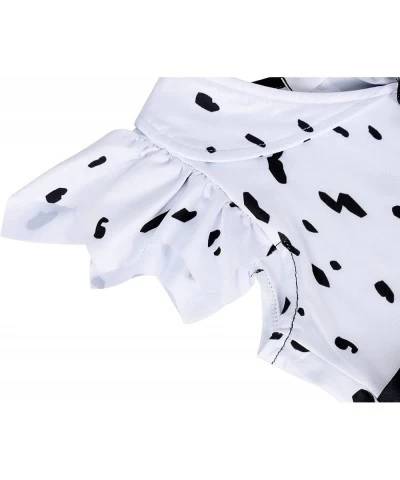 Girls Costume Deville Dress up Kids Christmas Cosplay Birthday Party Role Play Dalmatian Black White Dress $33.43 Kids' Costumes