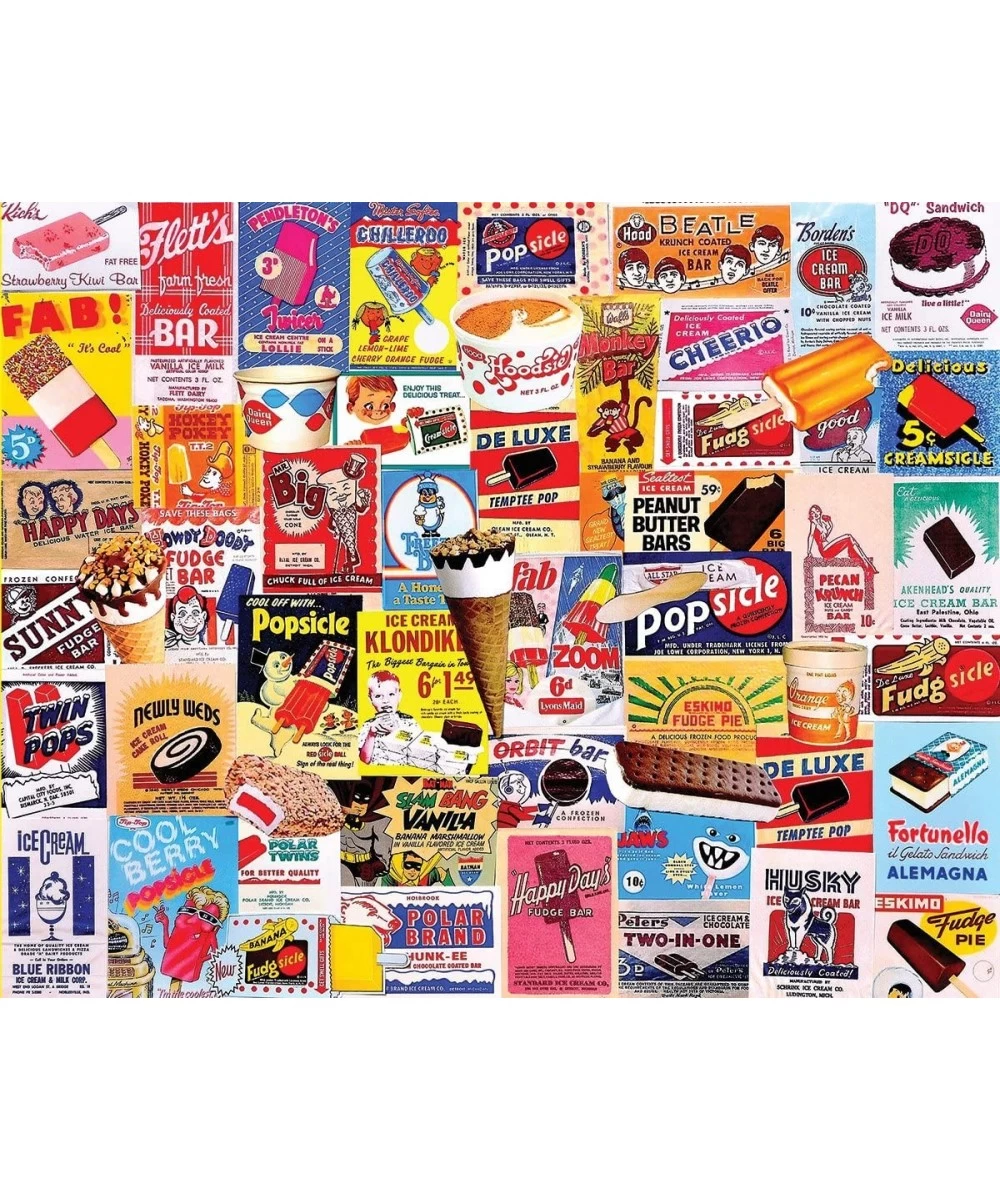 Puzzles Ice Cream Bars - 1000 Piece Jigsaw Puzzle $35.43 Jigsaw Puzzles