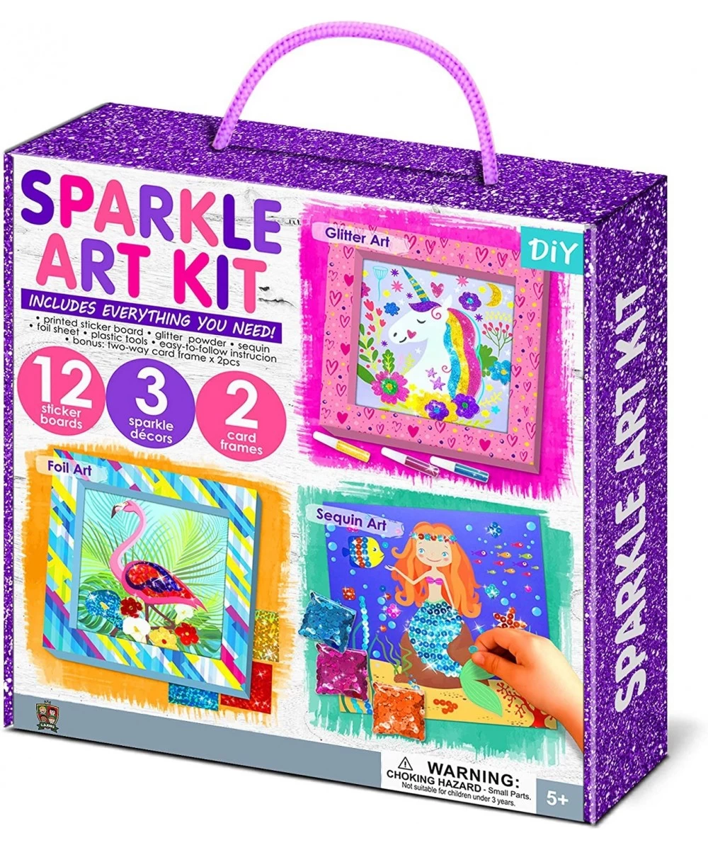 My DIY 3-in-1 Sparkle Art Set for Kids (12 Sparkly Creative Arts and Crafts Projects : Glitter/Sequin/Foil Art) Handcraft/Han...