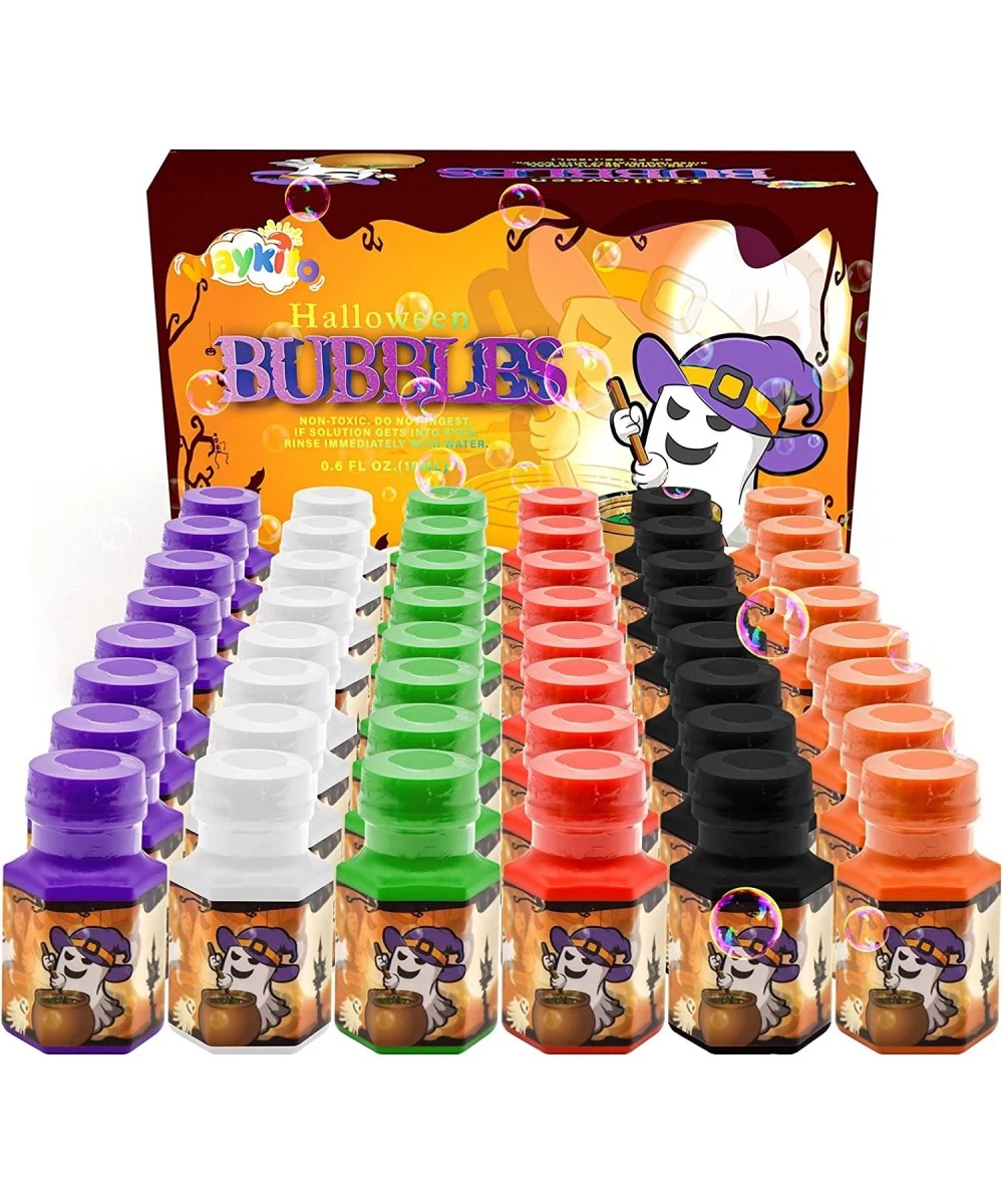 Halloween Party Favors for Kids 48pcs Halloween Bubble Bottle Set Halloween Toys Goodies Gifts Kit of Bubble Wands Trick or T...