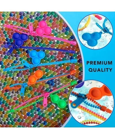 36 Bubbles Party Favors For Kids Upgraded Pop-it Zipper Bracelets Simple Dimple Fidget Bracelets Fidget Toys For Kids Stress ...