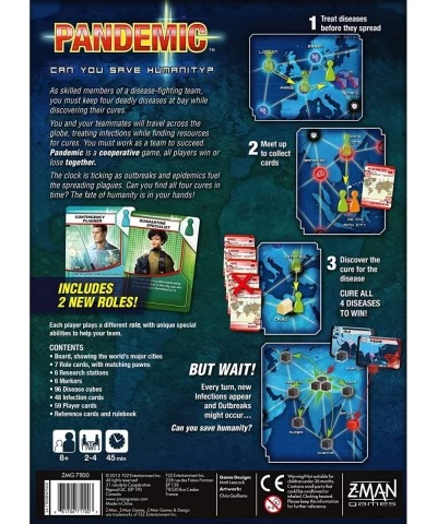 Pandemic Board Game (Base Game) | Family Board Game | Board Game for Adults and Family | Cooperative Board Game | Ages 8+ | 2...