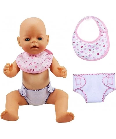 Baby Doll Bibs and Nappies Doll Accessories Set for Dolls 12-16 inch Pack of 4 $16.01 Doll Accessories