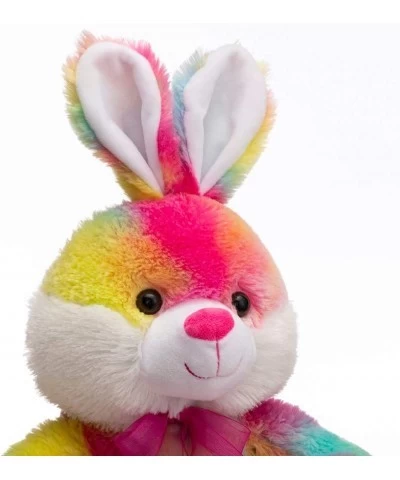 HollyHOME Easter Bunny Stuffed Animal Tie-Dye Rabbit Plush Toys for Kids Multi-Color $31.81 Stuffed Animals & Teddy Bears