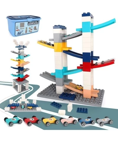 Car Ramp Toy with Classic Big Building Blocks Creative DIY Building Bricks Compatible with All Major Brands Car Ramp Racer fo...