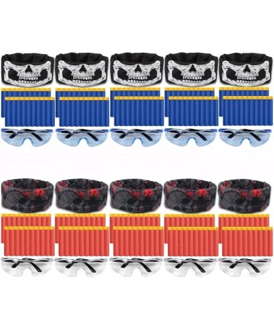 Compatible with Nerf Guns Party Supplies - 10 Sets Blaster Guns Birthday Party Favors Accessories Include Face Mask Kids Form...