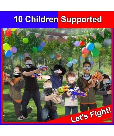 Compatible with Nerf Guns Party Supplies - 10 Sets Blaster Guns Birthday Party Favors Accessories Include Face Mask Kids Form...