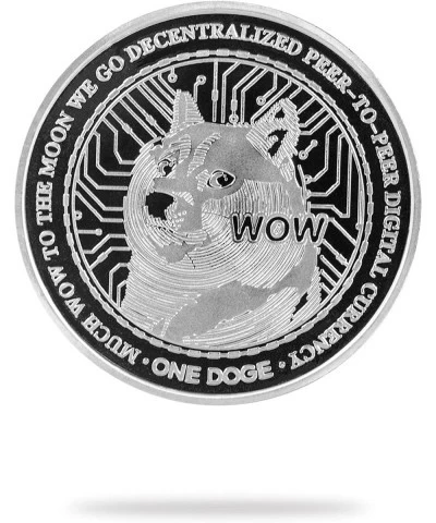 | Dogecoin (Doge) Physical Crypto Coin | Commemorative Cryptocurrency You Can HODL $25.03 Money & Banking Play Toys