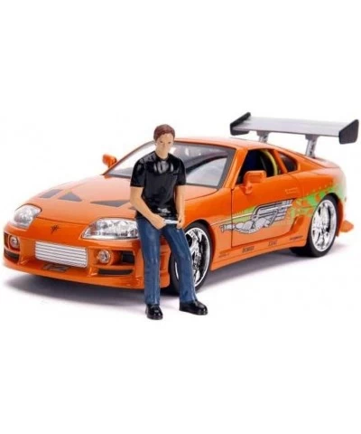 Fast & Furious 1:18 Toyota Supra Die-cast Car & 3" Brian Figure Toys for Kids and Adults $86.45 Action Figures