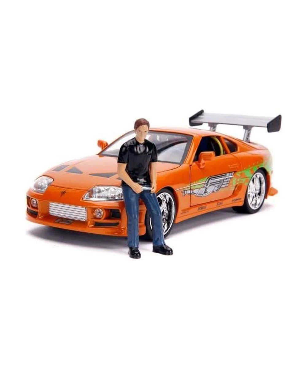 Fast & Furious 1:18 Toyota Supra Die-cast Car & 3" Brian Figure Toys for Kids and Adults $86.45 Action Figures