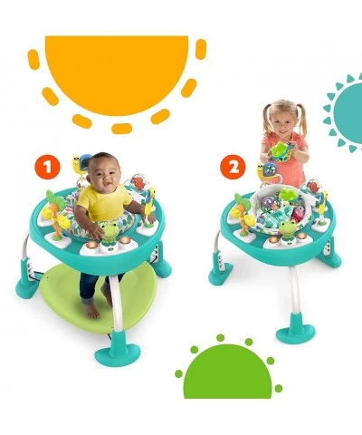 Bounce Bounce Baby 2-in-1 Activity Center Jumper & Table - Playful Pond (Green) 6 Months+ $118.29 Baby Stationary Activity Ce...