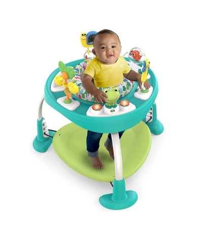 Bounce Bounce Baby 2-in-1 Activity Center Jumper & Table - Playful Pond (Green) 6 Months+ $118.29 Baby Stationary Activity Ce...