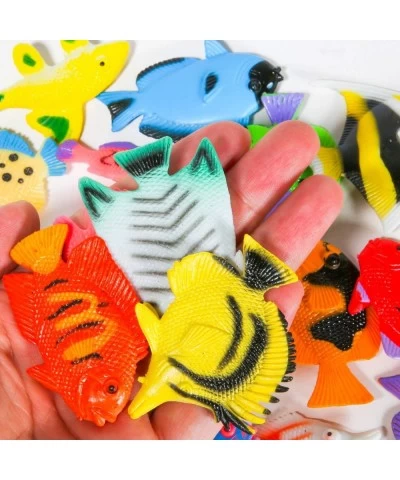 48 Pcs Toy Fish Tropical Fish Figure Play Set Plastic Sea Animals Themed Party Favors for Kids Toddlers Bath Toys (style 2) $...