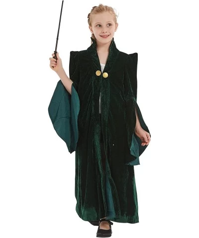 Kids McGonagall Cosplay Costume Halloween Witch Wizard Sorceress Cloak Robe Coat $51.28 Kids' Costumes