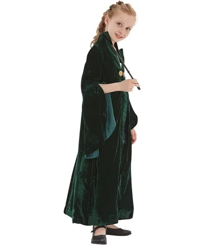 Kids McGonagall Cosplay Costume Halloween Witch Wizard Sorceress Cloak Robe Coat $51.28 Kids' Costumes