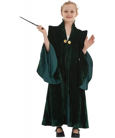 Kids McGonagall Cosplay Costume Halloween Witch Wizard Sorceress Cloak Robe Coat $51.28 Kids' Costumes