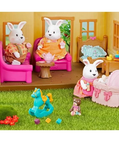 Hoppingoods Rabbit Family Set with Storybook $43.40 Kids' Play Animal Figures