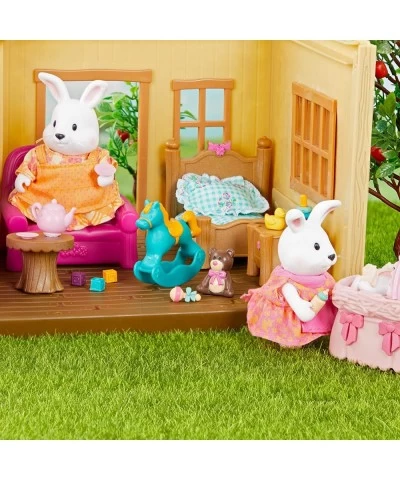 Hoppingoods Rabbit Family Set with Storybook $43.40 Kids' Play Animal Figures