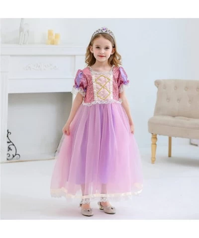 Princess Dress up Party Dress up Halloween Costumes Birthday Party with Headband for Toddler Girls $39.39 Kids' Costumes