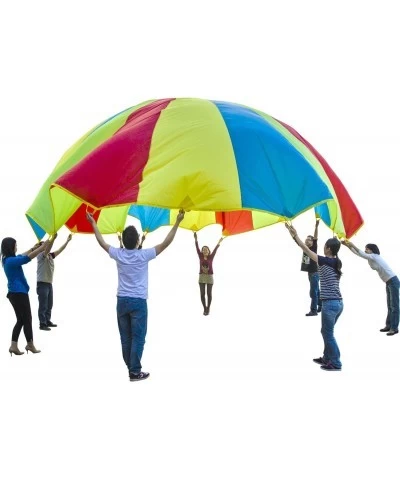 Parachute Play Parachute 10ft 12ft 16ft with 12 Handles 20ft 24ft with 16 Handles for Kids Cooperation Group Play $42.45 Flyi...