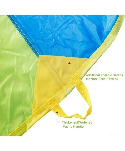 Parachute Play Parachute 10ft 12ft 16ft with 12 Handles 20ft 24ft with 16 Handles for Kids Cooperation Group Play $42.45 Flyi...